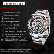 Load image into Gallery viewer, PAGANI DESIGN Rainbow Wristwatch - xtreetapparel