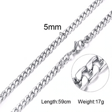 Load image into Gallery viewer, 5-10MM Men&#39;s Round Chain - xtreetapparel