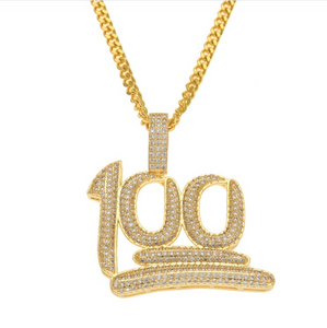 Iced Out 100 Percent Pendant - xtreetapparel