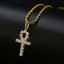 Load image into Gallery viewer, Iced Out Triple Cross Pendant - xtreetapparel