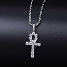 Load image into Gallery viewer, Iced Out Triple Cross Pendant - xtreetapparel