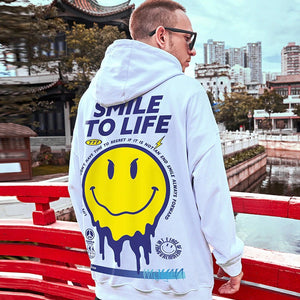 Smile To Live Hoodie - xtreetapparel