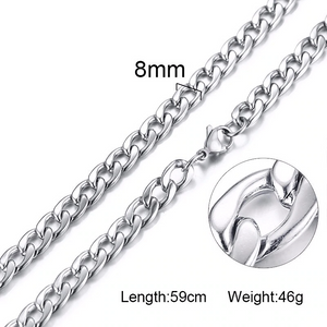 5-10MM Men's Round Chain - xtreetapparel