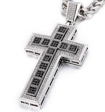 Load image into Gallery viewer, Iced Out Double  Cross Pendant - xtreetapparel