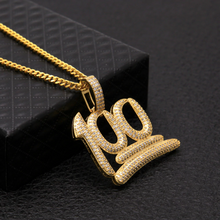 Load image into Gallery viewer, Iced Out 100 Percent Pendant - xtreetapparel