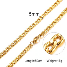 Load image into Gallery viewer, 5-10MM Men&#39;s Round Chain - xtreetapparel