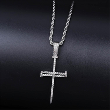 Load image into Gallery viewer, Iced Out Triple Cross Pendant - xtreetapparel