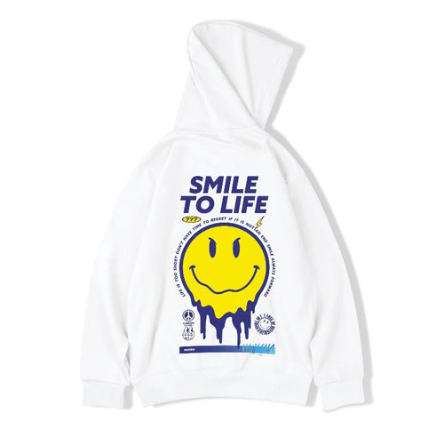 Smile To Live Hoodie - xtreetapparel