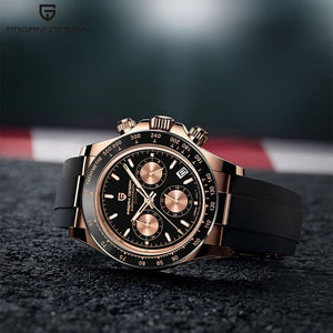 PAGANI DESIGN Automatic Chronograph Watches - Rubber Band - xtreetapparel