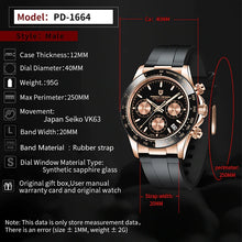 Load image into Gallery viewer, PAGANI DESIGN Automatic Chronograph Watches - Rubber Band - xtreetapparel