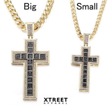 Load image into Gallery viewer, Iced Out Double  Cross Pendant - xtreetapparel