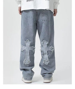 Cross Denim Pants