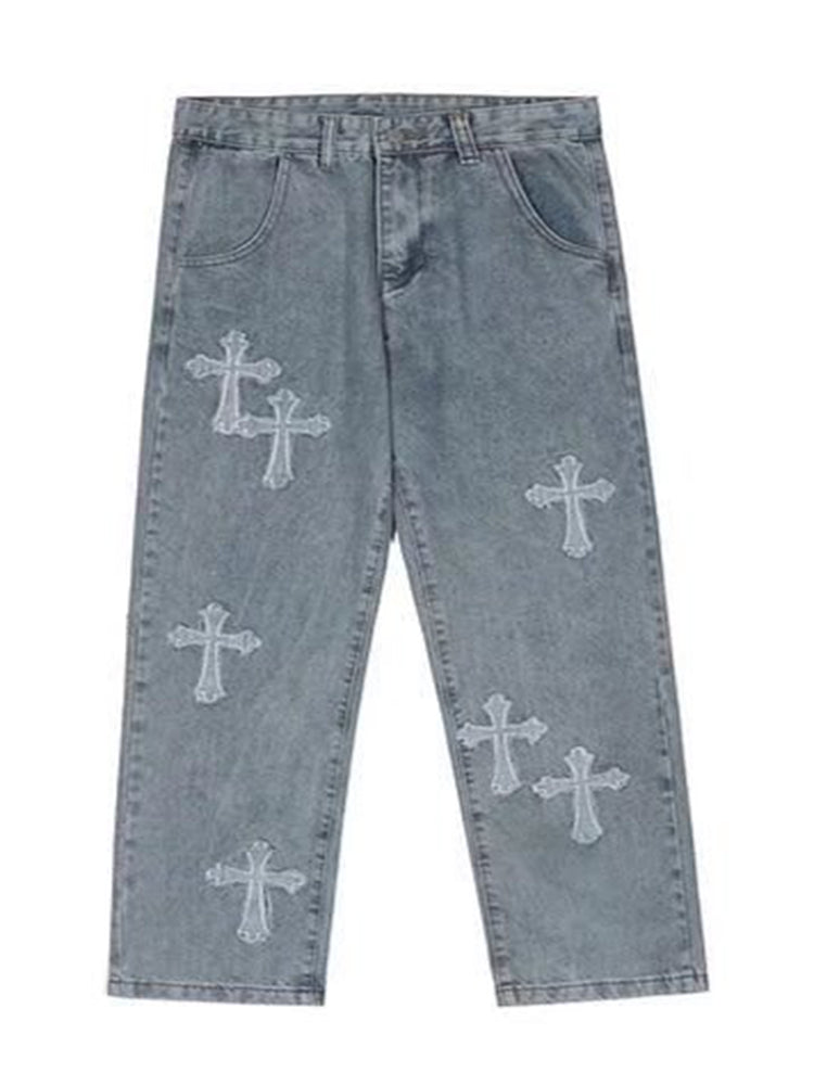 Cross Denim Pants