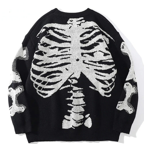 Skeleton Bone Sweatshirt - xtreetapparel