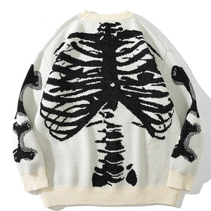 Skeleton Bone Sweatshirt - xtreetapparel