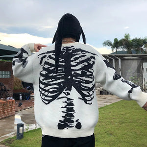 Skeleton Bone Sweatshirt - xtreetapparel