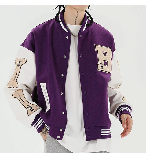 Baseball Patch Jacket - xtreetapparel