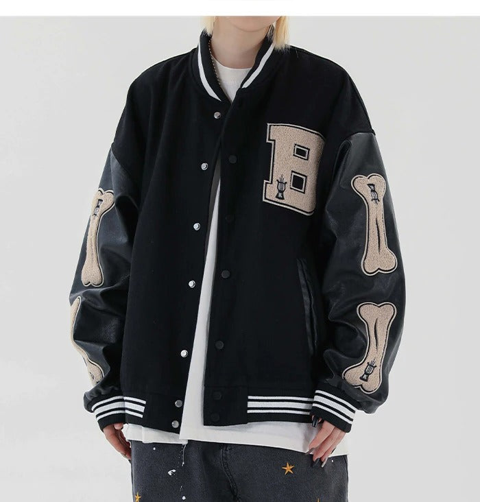 Baseball Patch Jacket - xtreetapparel