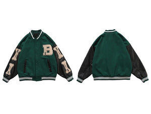 Baseball Patch Jacket - xtreetapparel