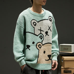 Cartoon Bears Pullover - xtreetapparel